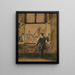 L'uomo alla finestra - Henri de Braekeleer — quadro incorniciato alla parete