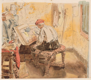 Henri de Braekeleer - The Geographer.webp