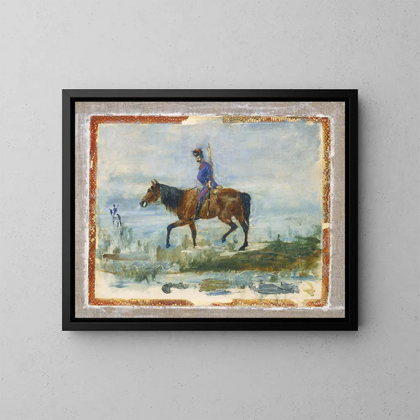 Hussards - Henri de Toulouse-Lautrec — gerahmtes Bild an der Wand