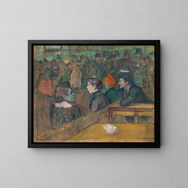 Moulin de la Galette - Henri de Toulouse-Lautrec — gerahmtes Bild an der Wand
