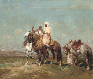 Henri milien Rousseau - Arab Horsemen In The Desert.webp