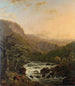 Fluss in den Ardennen bei Sonnenuntergang - Henri van Assche — Ansicht des Kunstwerks