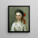 Henriette Charlotte Chastaigner Mme Nathaniel Broughton - Henrietta De Beaulieu Dering Johnston — gerahmtes Bild an der Wand