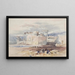 Arabes vor Baalbek, Libanon - Henry Andrew Harper — gerahmtes Bild an der Wand