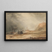 Ein Schiff vor Whitby bei Sturm - Henry Barlow Carter — gerahmtes Bild an der Wand