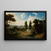 Landschaft mit Kutsche - Henry Boese — gerahmtes Bild an der Wand