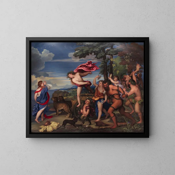 Bacchus und Ariane - Henry Bone — gerahmtes Bild an der Wand
