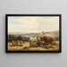 Harvest in the Severn Valley - Henry Brittan Willis — framed artwork on a wall