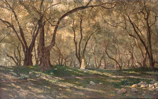Henry Brokman - Jeune Fille Sous Les Oliviers Menton.webp