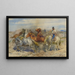 Trennen eines Hengstes - Henry Enrico Coleman — gerahmtes Bild an der Wand