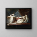 Nacktes liegendes Weib und Frau am Klavier - Henry Fuseli — gerahmtes Bild an der Wand