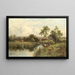A Norfolk stream - Henry H Parker — framed artwork on a wall