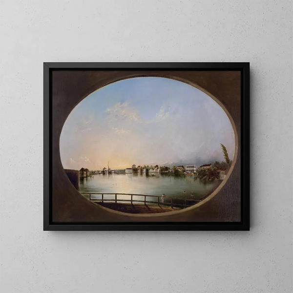 Ansicht von Charleston, Ostansicht - Henry Joseph Jackson — gerahmtes Bild an der Wand