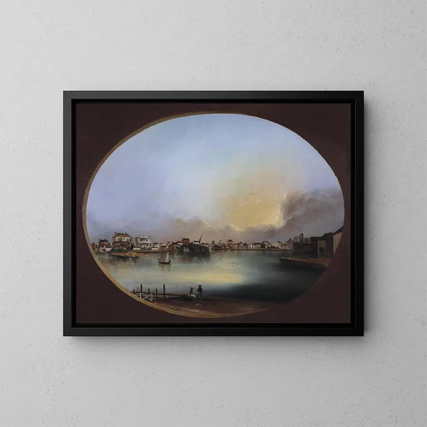 Ansicht von Charleston von Westen - Henry Joseph Jackson — gerahmtes Bild an der Wand