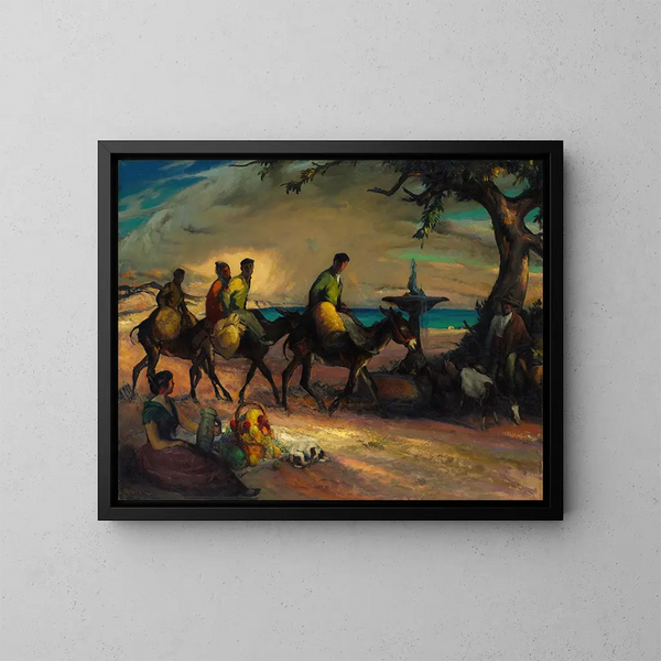 La route vers la mer - Henry Keller — quadro incorniciato alla parete