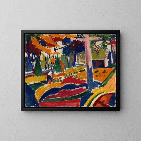 Garten - Henry Lyman Saen — gerahmtes Bild an der Wand