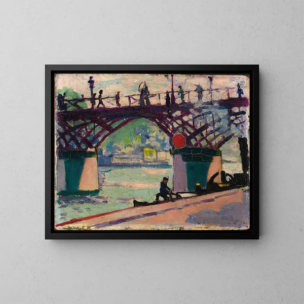 Pont des Arts - Henry Lyman Saen — gerahmtes Bild an der Wand