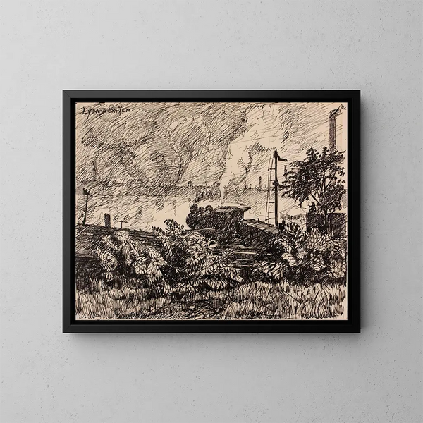 Le Schuylkill n° 6 - Henry Lyman Saen — gerahmtes Bild an der Wand
