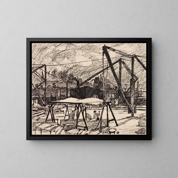 Ohne Titel IV - Henry Lyman Saen — gerahmtes Bild an der Wand