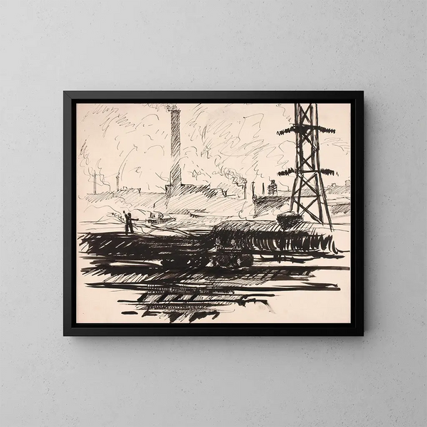 Ohne Titel VIII - Henry Lyman Saen — gerahmtes Bild an der Wand