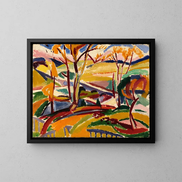 Wasserfälle im Tal I - Henry Lyman Saen — gerahmtes Bild an der Wand