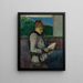 Lesung am Fenster - Henry Moret — gerahmtes Bild an der Wand