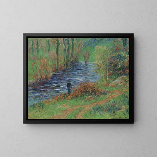 Henry Moret - Pcheur Au Bord De La Rivire.webp