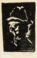 Portrait eines Mannes mit Hut - Henry Nielsen — Ansicht des Kunstwerks