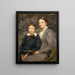 Mme William T. Evans e suo figlio - Henry Oliver Walker — quadro incorniciato alla parete