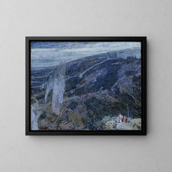 Apparizione degli angeli ai pastori - Henry Ossawa Tanner — quadro incorniciato alla parete