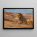 Lions nel deserto - Henry Ossawa Tanner — quadro incorniciato alla parete