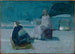 Studie für Christus und Nikodemus auf einem Dach - Henry Ossawa Tanner — Ansicht des Kunstwerks
