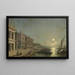 Chiaro di luna sul Grande Canale a Venezia - Henry Pether — quadro incorniciato alla parete