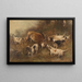 Jagdhunde, die Beute fangen - Henry Schouten — gerahmtes Bild an der Wand