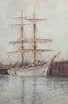 Un trois-mâts amarré dans le port de Falmouth - Henry Scott Tuke — vista dell’opera