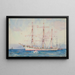 Französisches Segelschiff-Gemälde mit Anker, signiert und unsigniert - Henry Scott Tuke — gerahmtes Bild an der Wand