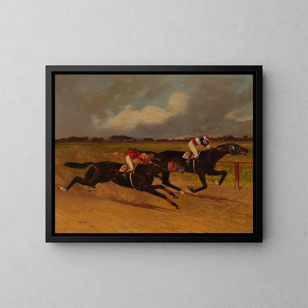 Der Buchhalter von James B. Brady, der die Realization Stakes gewinnt - Henry Stull — gerahmtes Bild an der Wand