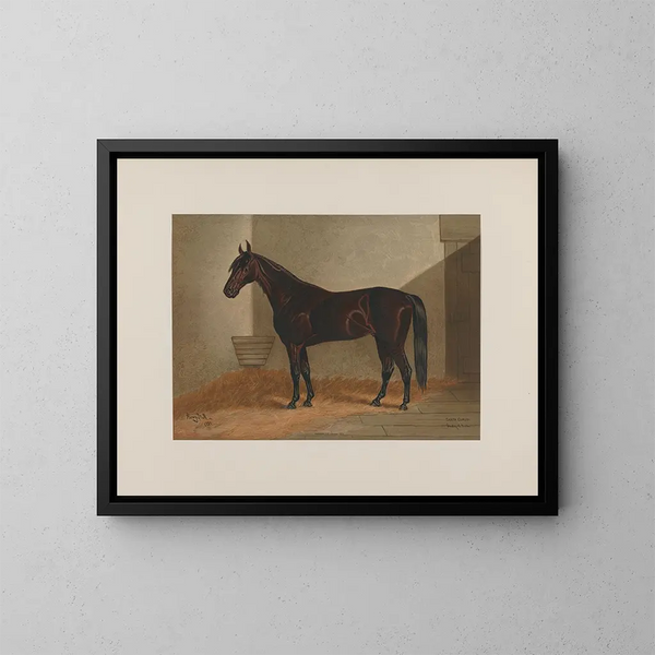 Père Noël - Henry Stull — gerahmtes Bild an der Wand