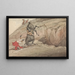 Faire la chose et la chose faite, il salto in basso fatto - Henry Thomas Alken — quadro incorniciato alla parete