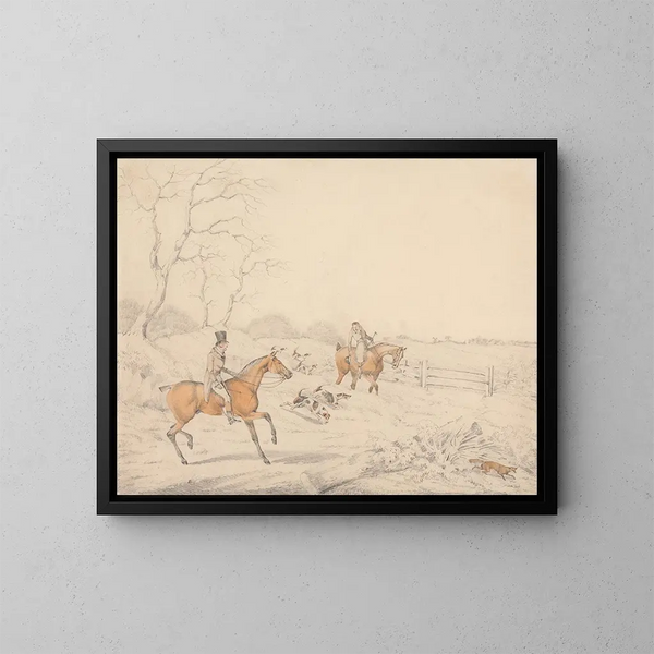 Zeichnung geheim - Henry Thomas Alken — gerahmtes Bild an der Wand