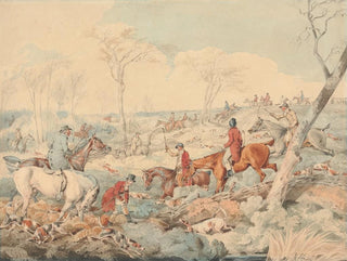Henry Thomas Alken - Foxhunting Drawing a Cover.webp