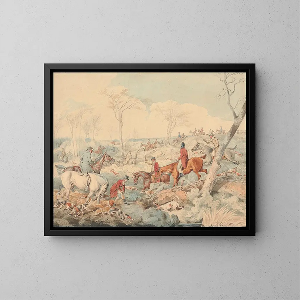 Jagdaufnahmeposter - Henry Thomas Alken — gerahmtes Bild an der Wand