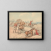 Jagd auf den Fuchs: Der Sprung - Henry Thomas Alken — gerahmtes Bild an der Wand