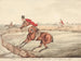 di cavalli qualificati e di cavalieri non qualificati di fronte a un ruscello che verifica il vecchio proverbio "Guarda prima di saltare - Henry Thomas Alken — vista dell’opera