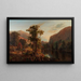 Flusslandschaft im Herbst - Henry W Kemper — gerahmtes Bild an der Wand