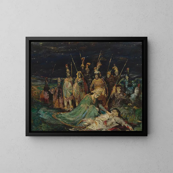 Alexandre weinend Darius - Henry de Groux — gerahmtes Bild an der Wand
