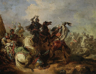 Henryk Pillati - Battle of Lithuanians with the Teutonic knights.webp