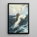 Fisch fliegend - Herbert James Draper — gerahmtes Bild an der Wand