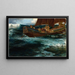 La Colère del Dio del Mare - Herbert James Draper — quadro incorniciato alla parete