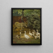 In den Hof des Bauernhofs - Herbert William Weekes — gerahmtes Bild an der Wand